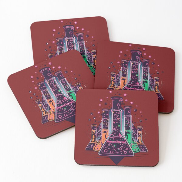 Item preview, Futuristic Neon Chemistry Lab Illustration designed and sold by ChicTrendz.