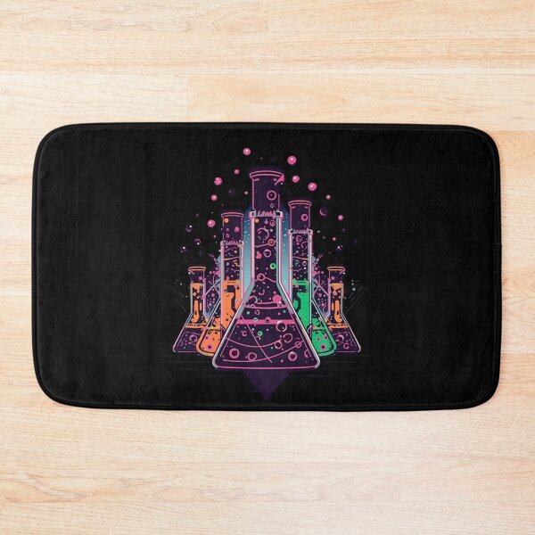 Item preview, Futuristic Neon Chemistry Lab Illustration designed and sold by ChicTrendz.