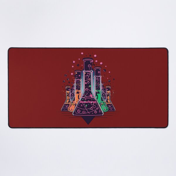 Item preview, Futuristic Neon Chemistry Lab Illustration designed and sold by ChicTrendz.
