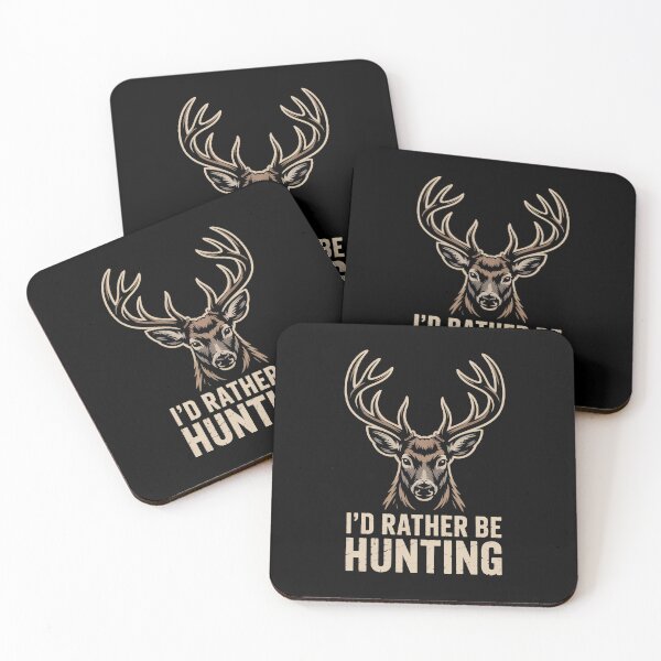 Item preview, 'd Rather Be Hunting with Buck Head - Hunting Enthusiast Design designed and sold by RojoyDesigns.