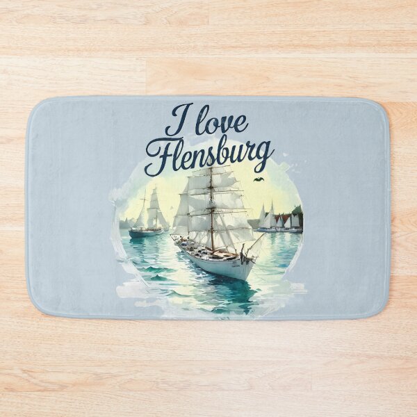 Item preview, I love Flensburg Sailing Boat  designed and sold by Khala.