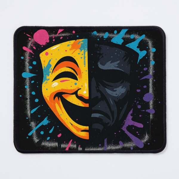 Item preview, Mask of Emotions – Duality Graffiti Tee designed and sold by PastimeMastery.