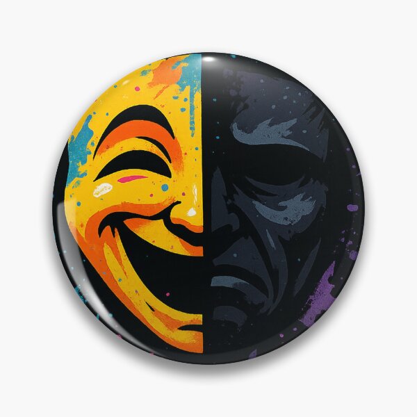 Item preview, Mask of Emotions – Duality Graffiti Tee designed and sold by PastimeMastery.