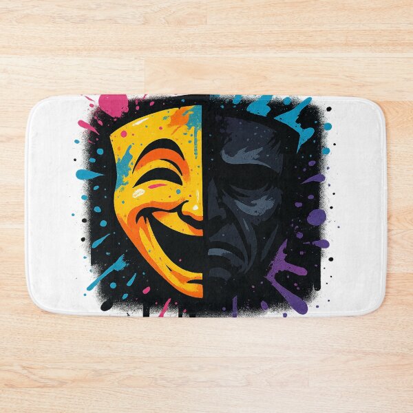Item preview, Mask of Emotions – Duality Graffiti Tee designed and sold by PastimeMastery.