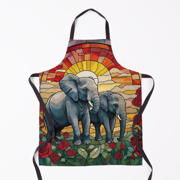 Item preview, Elephants in the Rose Garden designed and sold by Ciervo Primavera.
