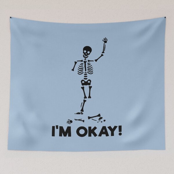 Item preview, Invisible Illness Warrior – I’m Okay! Skeleton designed and sold by Jesabee Designs.