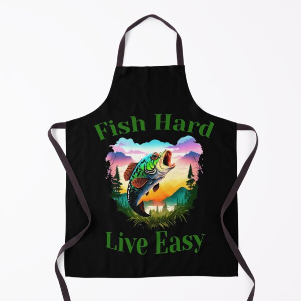 Item preview, ish Hard Live Easy Bass Fishing – Vintage Angler designed and sold by RojoyDesigns.