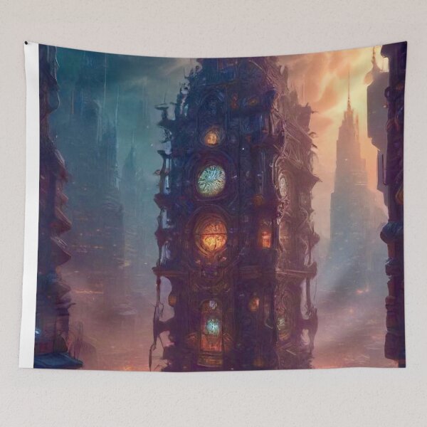Item preview, Clocktower Arcana - Dark Fantasy Art concept designed and sold by Delerat7.