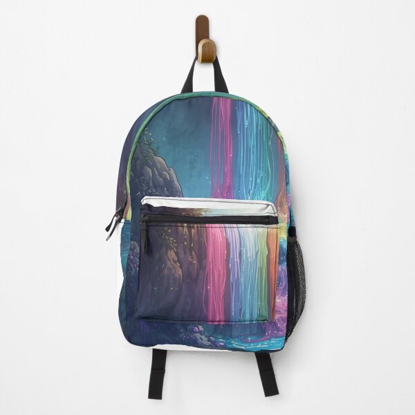 Item preview, Vibrant Rainbow Waterfall Fantasy Art designed and sold by MH Digital Studio .
