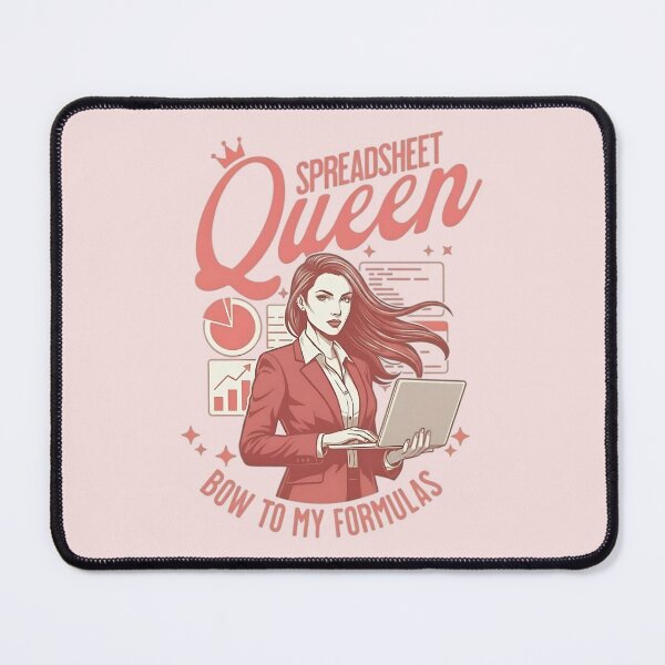 Item preview, Spreadsheet Queen Office Humor Shirt designed and sold by KD Studios.