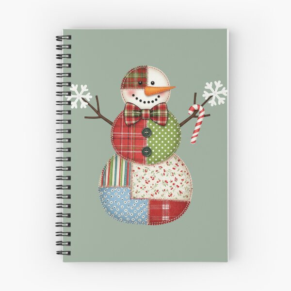 Item preview, Rustic Patchwork Snowman Plaid Fabric Christmas Design designed and sold by Zhaar.