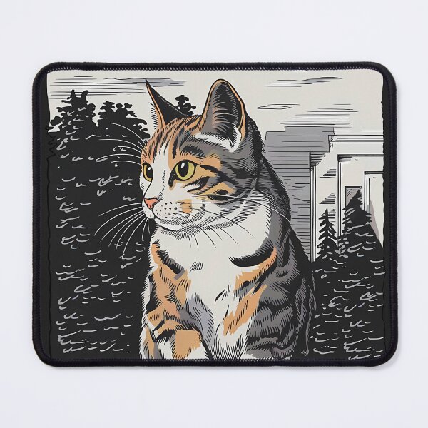 Item preview, The Watchful Calico designed and sold by Hirako Nakatsu.
