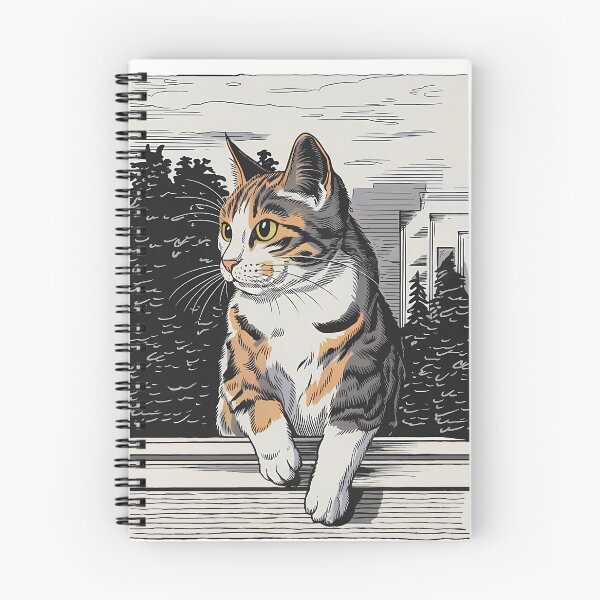 Item preview, The Watchful Calico designed and sold by Hirako Nakatsu.
