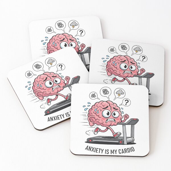 Item preview, Anxiety is My Cardio - Funny Mental Health Gym Quote Design designed and sold by RojoyDesigns.