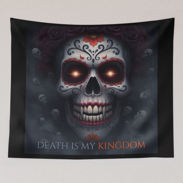 Item preview, Sugar Skull King "Death is my kingdom" | Dark Royalty, Dia de los Muertos Art designed and sold by EnigmaticGoth.