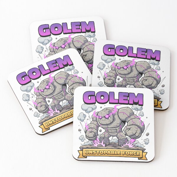Aperçu de l'œuvre Golem Clash Royale créée et vendue par Drip stamp.