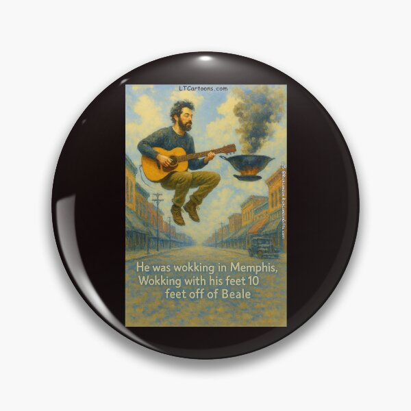 Item preview, Wokking in Memphis: Marc Cohn Cartoon Mashup designed and sold by Rick London Gifts.