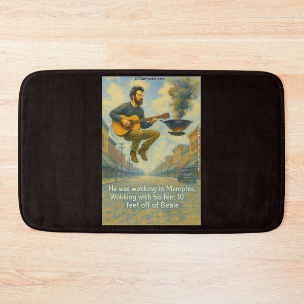 Item preview, Wokking in Memphis: Marc Cohn Cartoon Mashup designed and sold by Rick London Gifts.