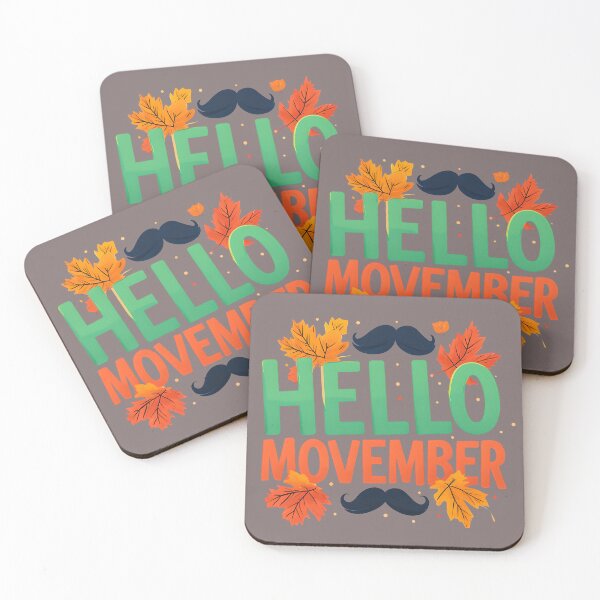 Item preview, Funny Movember T-Shirt – Hello Movember Mustache Humor No Shave November Tee designed and sold by Snark & Spark.