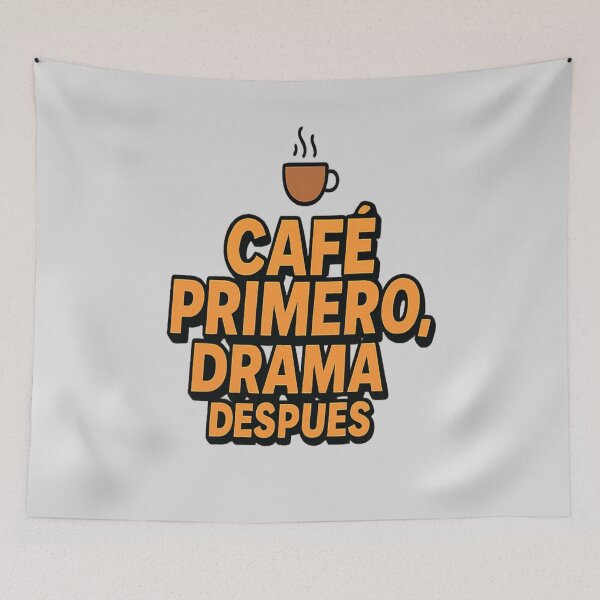 Item preview, Coffee First, Drama Later designed and sold by DesignShopAD.
