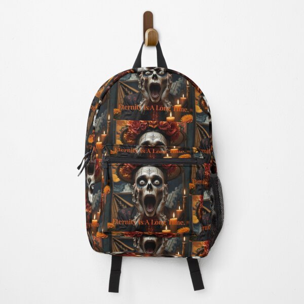 Item preview, Funny Sugar Skull Scream "Eternity is a long time" | Existential Art designed and sold by EnigmaticGoth.