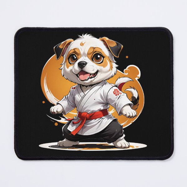 Item preview, Cartoon Kung Fu Dog - Funny Martial Arts Animal Design designed and sold by RojoyDesigns.