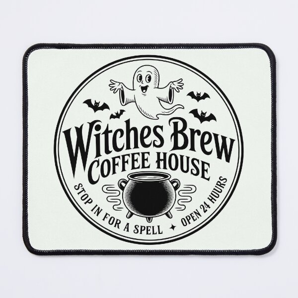 Item preview, Witches Brew Coffee House Graphic – Open 24 Hours | Mystical Cafe designed and sold by Compass and a Camera.