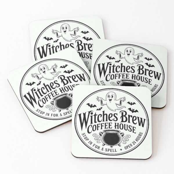 Item preview, Witches Brew Coffee House Graphic – Open 24 Hours | Mystical Cafe designed and sold by Compass and a Camera.