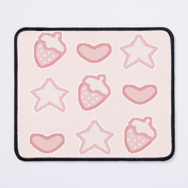 Item preview, pixel art decora strawb pattern (all pink) designed and sold by cottonlacey.