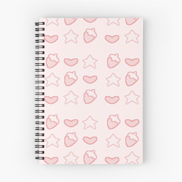 Item preview, pixel art decora strawb pattern (all pink) designed and sold by cottonlacey.
