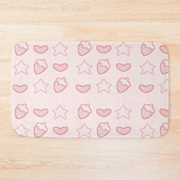 Item preview, pixel art decora strawb pattern (all pink) designed and sold by cottonlacey.