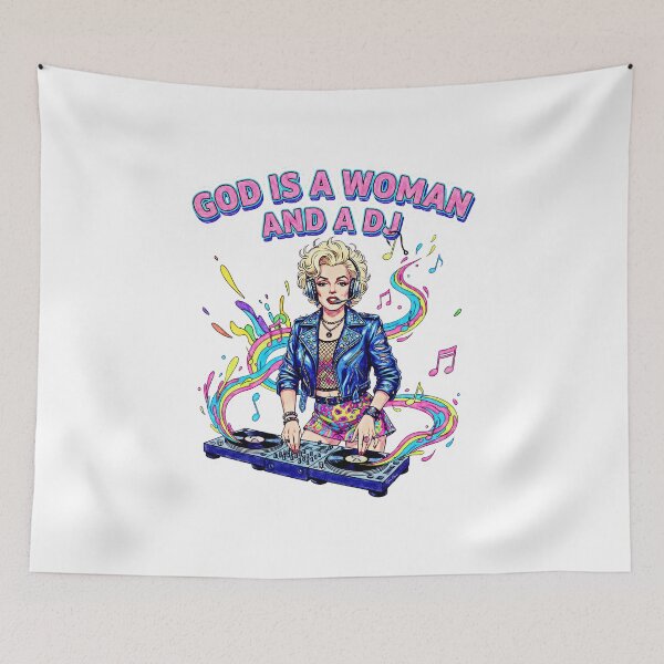 Item preview, God Is a Woman and a DJ: Marilyn Monroe Cyber-Punk Trance Rave designed and sold by Hen-C-Art.