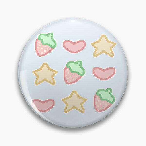 Item preview, pixel art decora strawb pattern (pastel) designed and sold by cottonlacey.