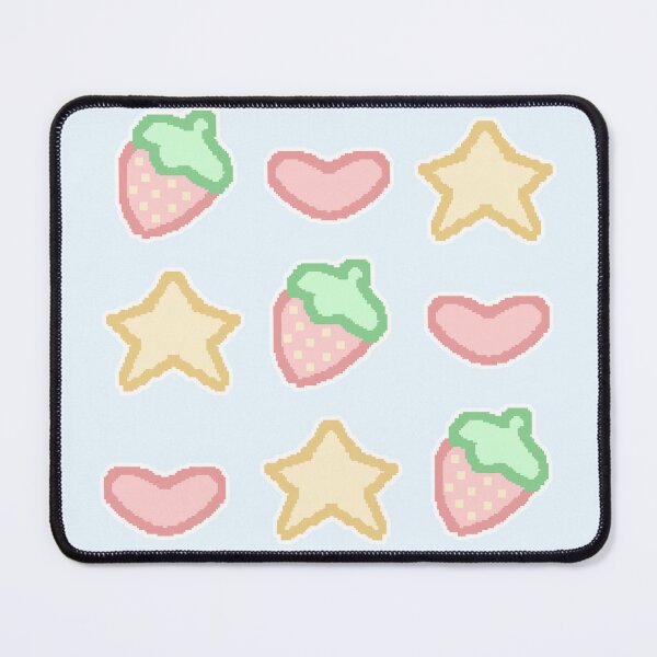Item preview, pixel art decora strawb pattern (pastel) designed and sold by cottonlacey.