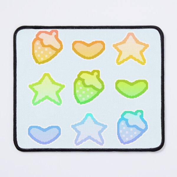 Item preview, pixel art decora strawb pattern (rainbow) designed and sold by cottonlacey.
