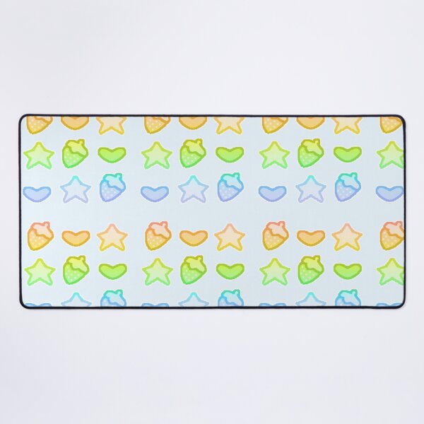 Item preview, pixel art decora strawb pattern (rainbow) designed and sold by cottonlacey.