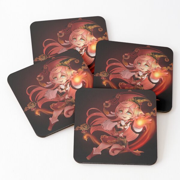 Item preview, Fanart - cute chibi anime girl - fire designed and sold by Yllona Art.