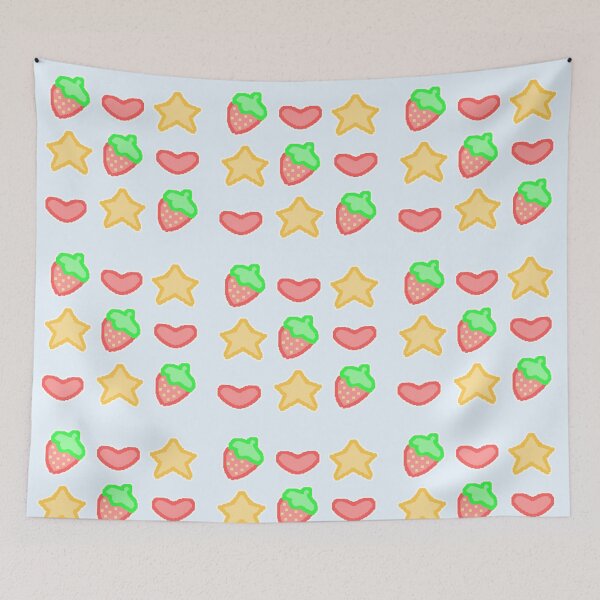 Item preview, pixel art decora strawb pattern designed and sold by cottonlacey.