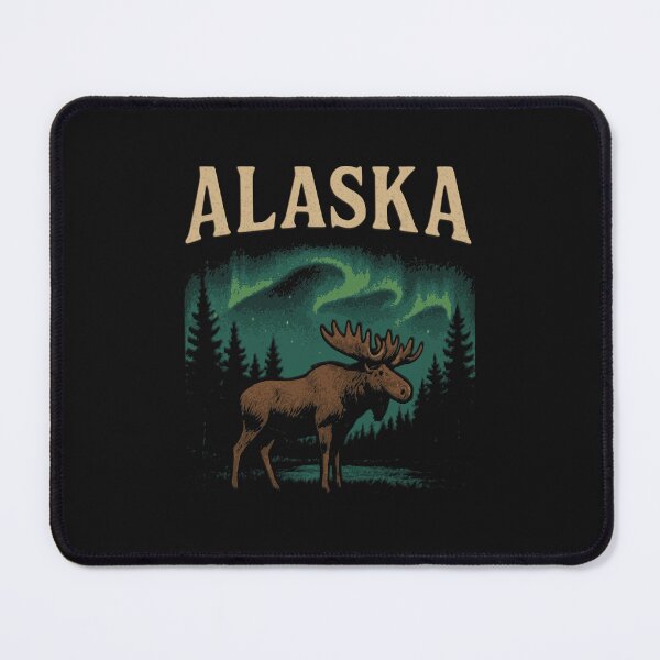 Item preview, Vintage Alaska Northern Lights Moose designed and sold by Gustavo Navarro.
