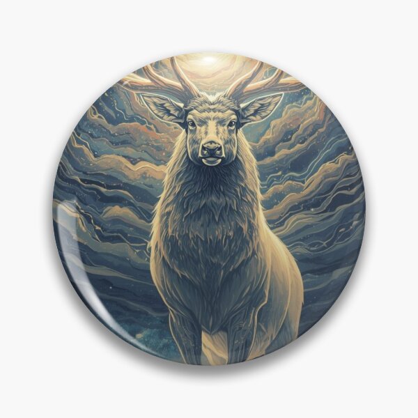 Item preview, Mythical Stag Spirit Art Print designed and sold by Mohamed  Ramadan.