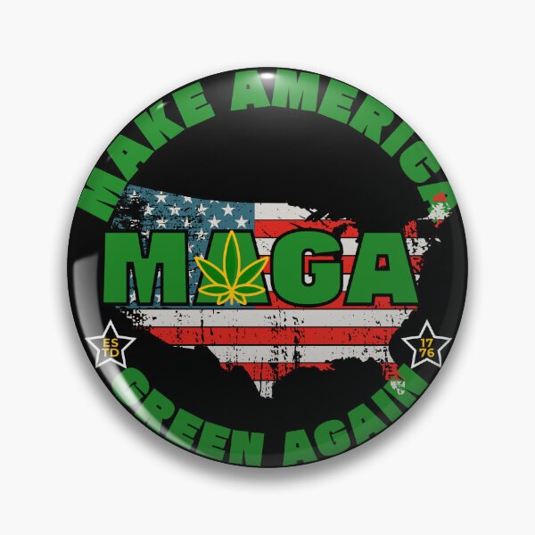Item preview, MAGA Green - Dark Prints designed and sold by HempfoShop.