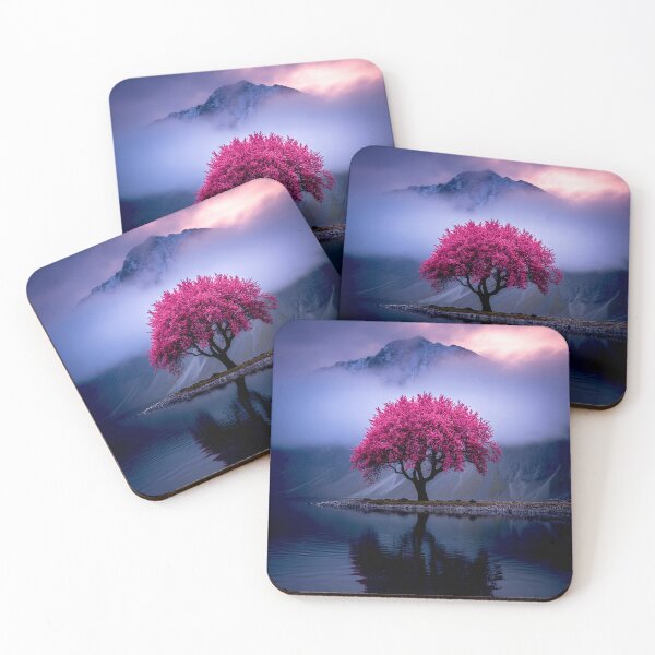 Item preview, Misty Mountain and Pink Cherry Blossom designed and sold by Exodoi.