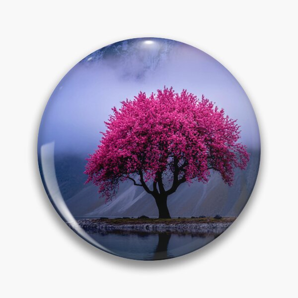 Item preview, Misty Mountain and Pink Cherry Blossom designed and sold by Exodoi.