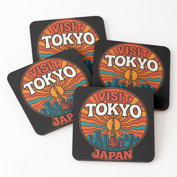 Item preview, Visit Tokyo Japan Retro Trippy designed and sold by TomFrontierArt.