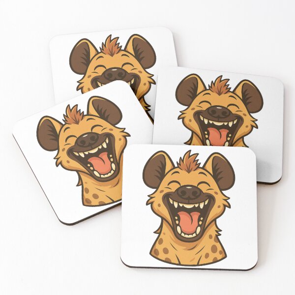 Item preview, Laughing Hyena Cartoon Illustration designed and sold by The Digital Compass.