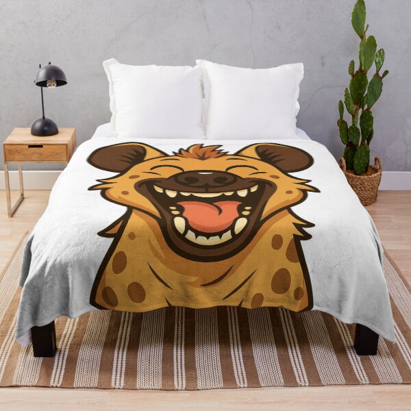 Item preview, Laughing Hyena Cartoon Illustration designed and sold by The Digital Compass.