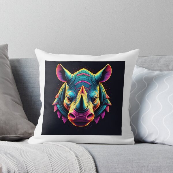 Item preview, Copy of Copy of Copy of Neon Rhino – Psychedelic Geometric Art Print & Design designed and sold by NikolaandAnchy.