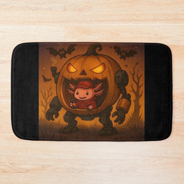 Item preview, Axey’s Pumpkin Mech – Spooky Halloween Adventure designed and sold by anniejunoaxie.