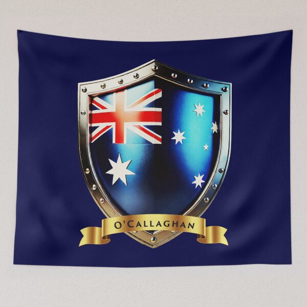Item preview, O'Callaghan Family Australia Shield Heritage Crest of Strength designed and sold by Highlandkings.