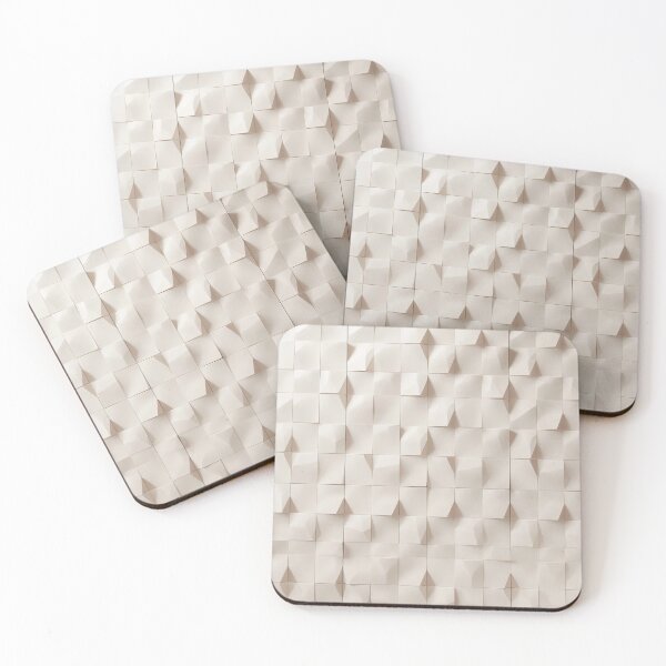 Item preview, Minimalist Beige Cubes Illustration designed and sold by Gera Heartz.